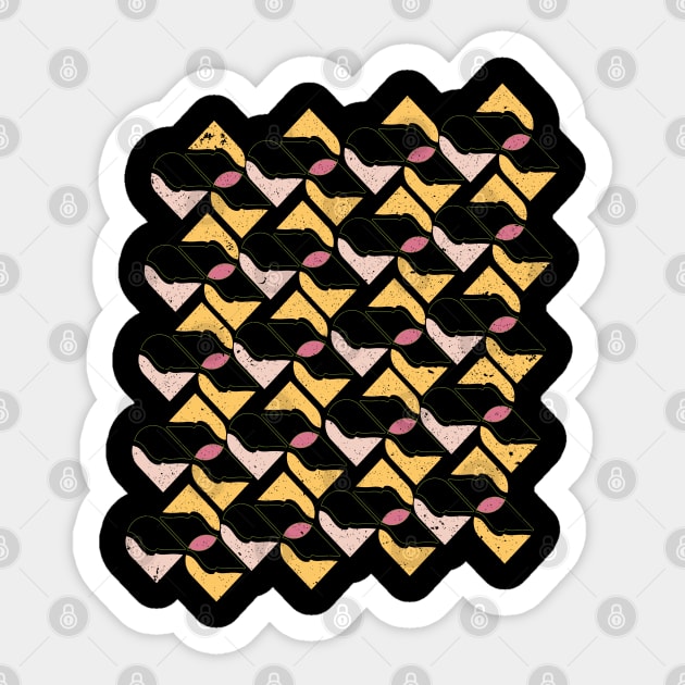 Colorful Rounded Shapes Seamless Pattern Sticker by Ezzkouch